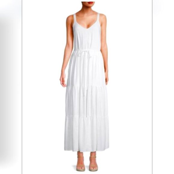 NWT Splendid Wiley Belted, Tiered Maxi Dress - Picture 1 of 7